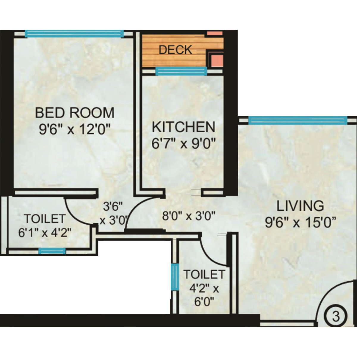 Neelam-Supremo-Floor-Plan-1-BHK-447-Sqft