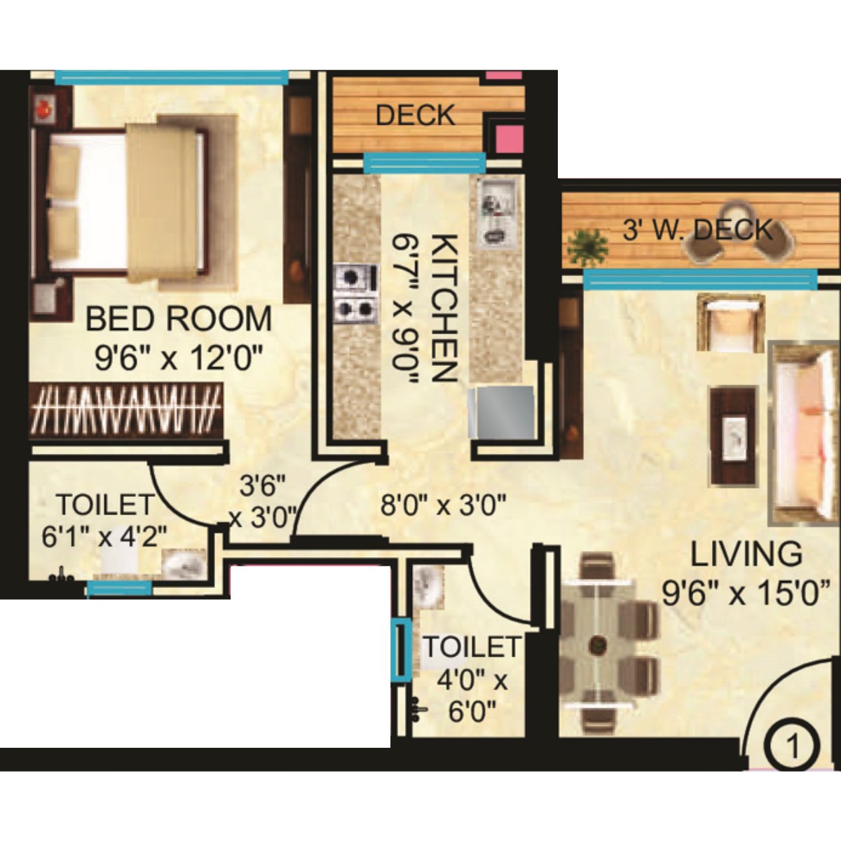Neelam-Supremo-Floor-Plan-1-BHK-Deck-480-Sqft