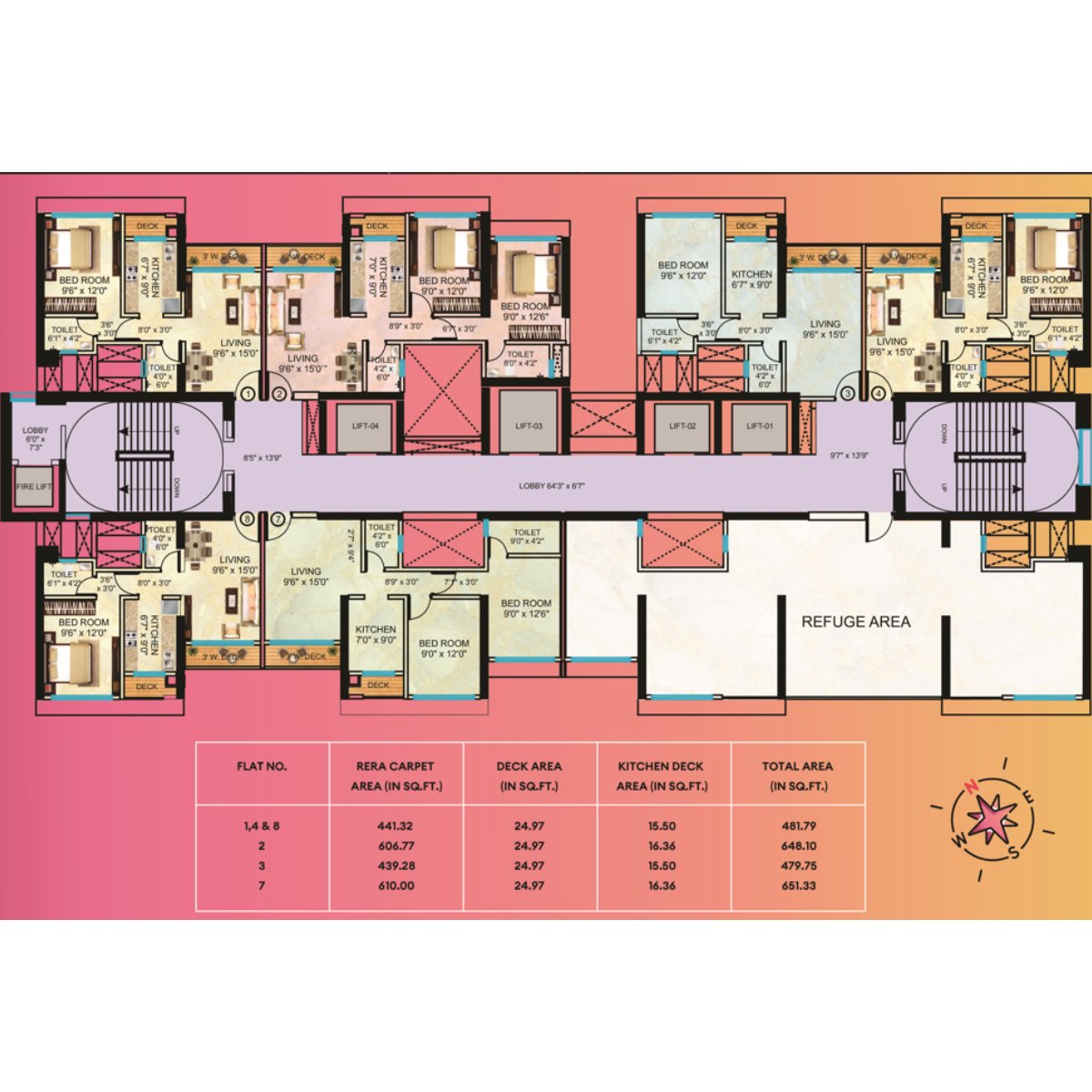 Neelam-Supremo-Floor-Plan-Deck-Refugee-Plan